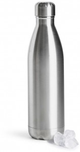 Butelka NILS duża 12/24H 0,75 L, srebrny